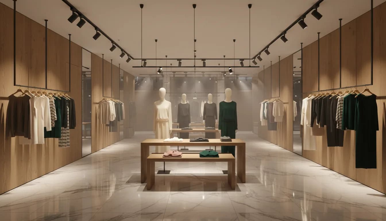 Moda Mağazası Aydınlatması: CRI, Vurgu Aydınlatma ve Manken Aydınlatma Rehberi