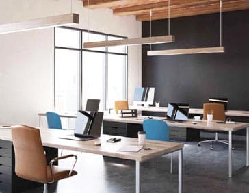 Ofis Çalışma Alanı Aydınlatması