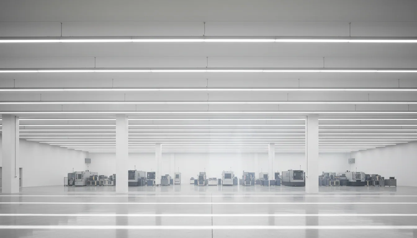 Endüstriyel tesiste sürekli lineer trunking sistemi uygulaması