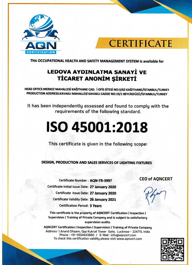 LEDOVA ISO 45001 2018 ISG YS ENG 2020